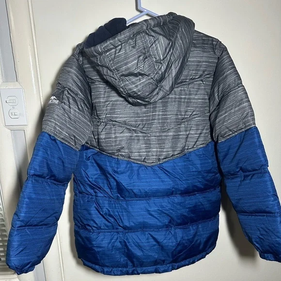 Pacific Trail Blue and Gray Kids Puffer Jacket - Picture 3 of 5